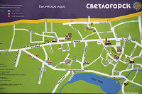 Светлогорск - Туристическая карта
