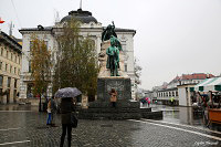 Любляна (Ljubljana)  памятник Францу Прешерну