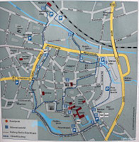 Гюстров - туристическая карта (Güstrow - map)