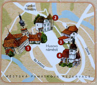 Нове Место - туристическая карта(Nové Město- map)