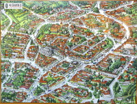 Кёсег - туристическая карта (Kőszeg- map)