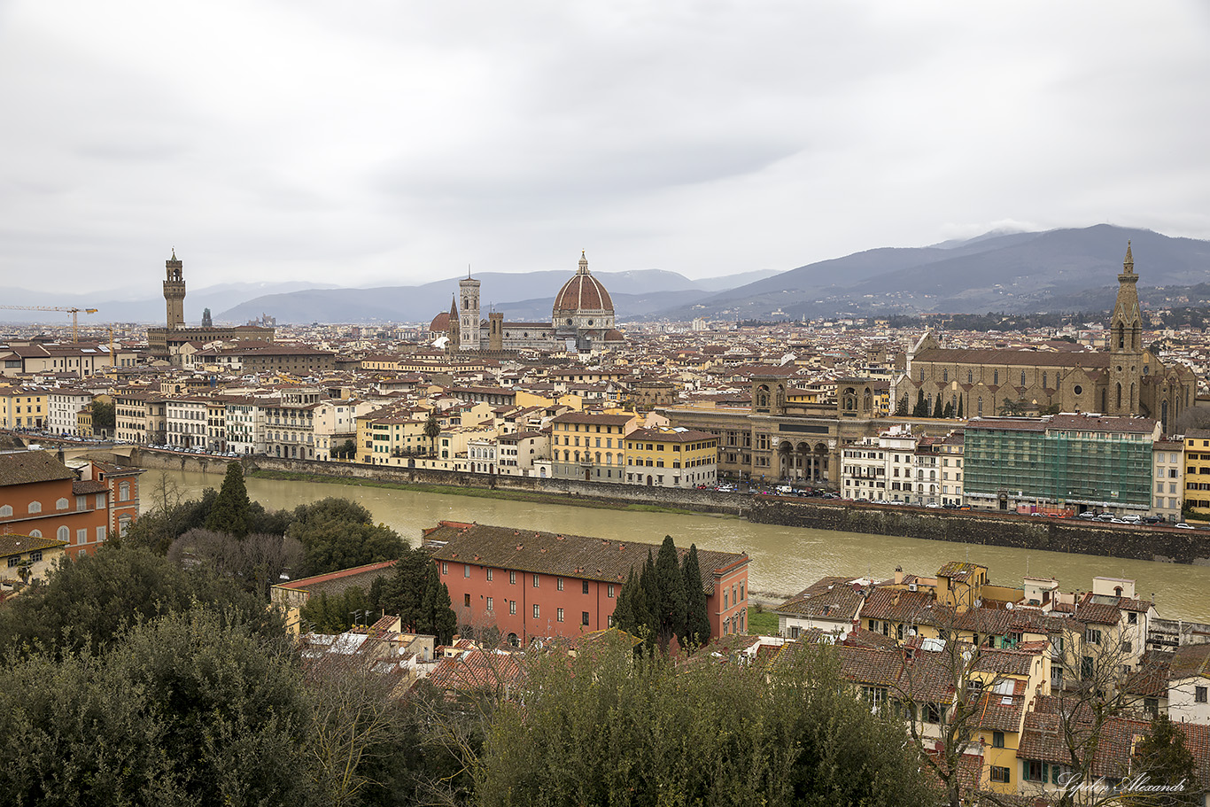 Площадь Микеланджело - Флоренция (Firenze) - Италия (Italia)