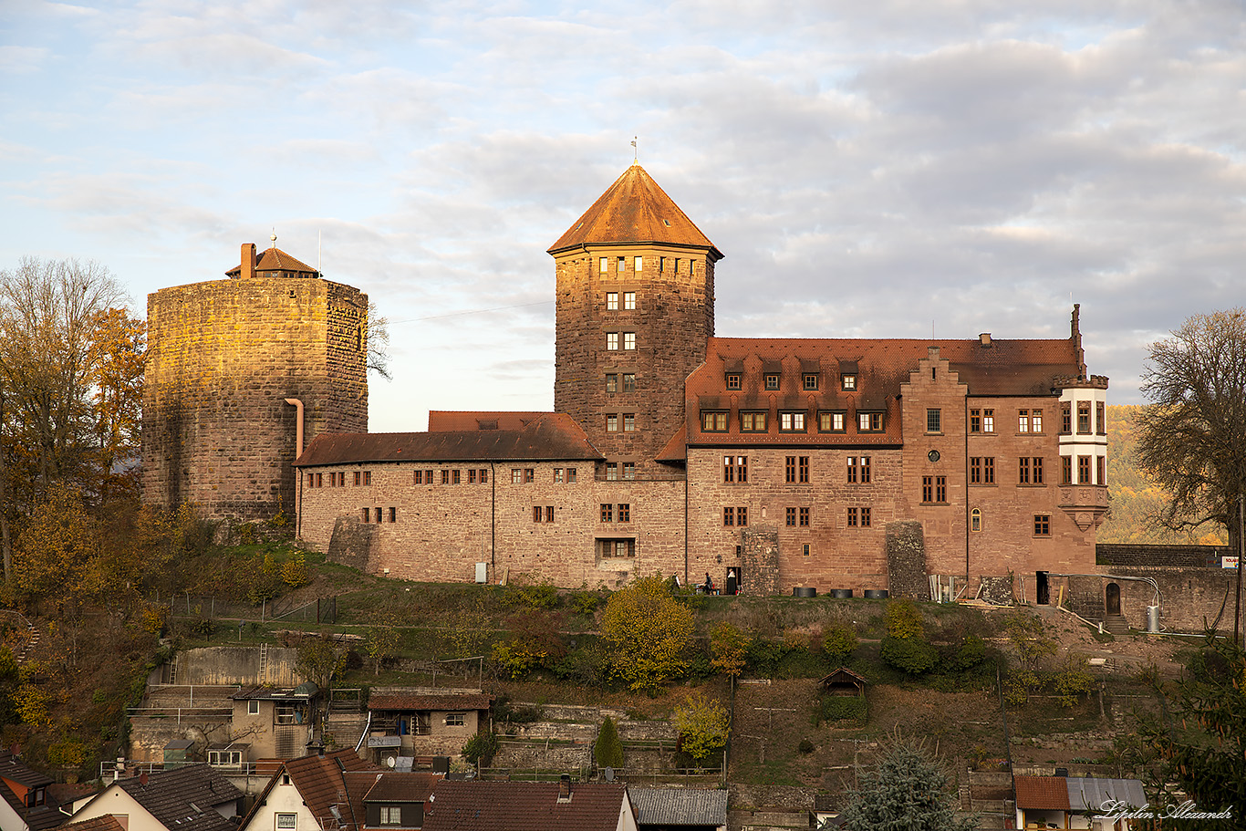 Замок Ринек (Burg Rieneck)  - Ринек (Rieneck) - Германия (Deutschland)