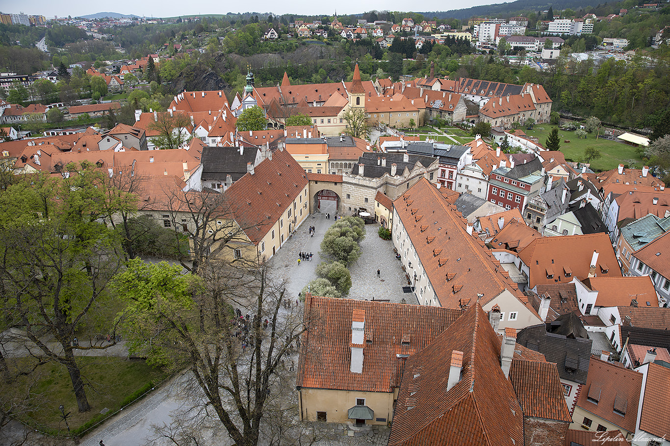 Башня замка Чески Крумлов (Zámecká věž Český Krumlov)