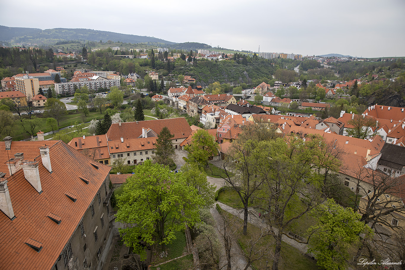 Башня замка Чески Крумлов (Zámecká věž Český Krumlov)