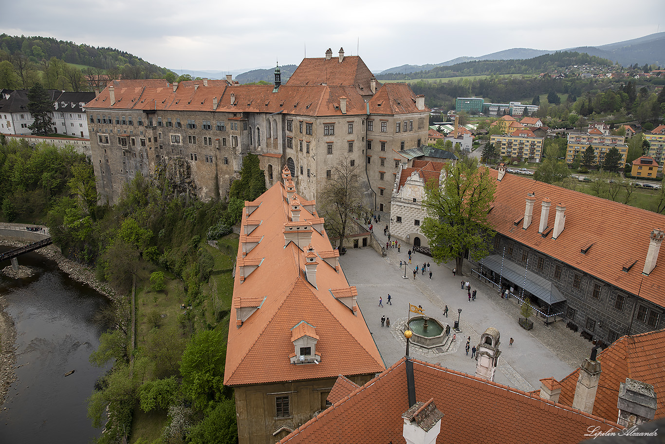 Башня замка Чески Крумлов (Zámecká věž Český Krumlov)