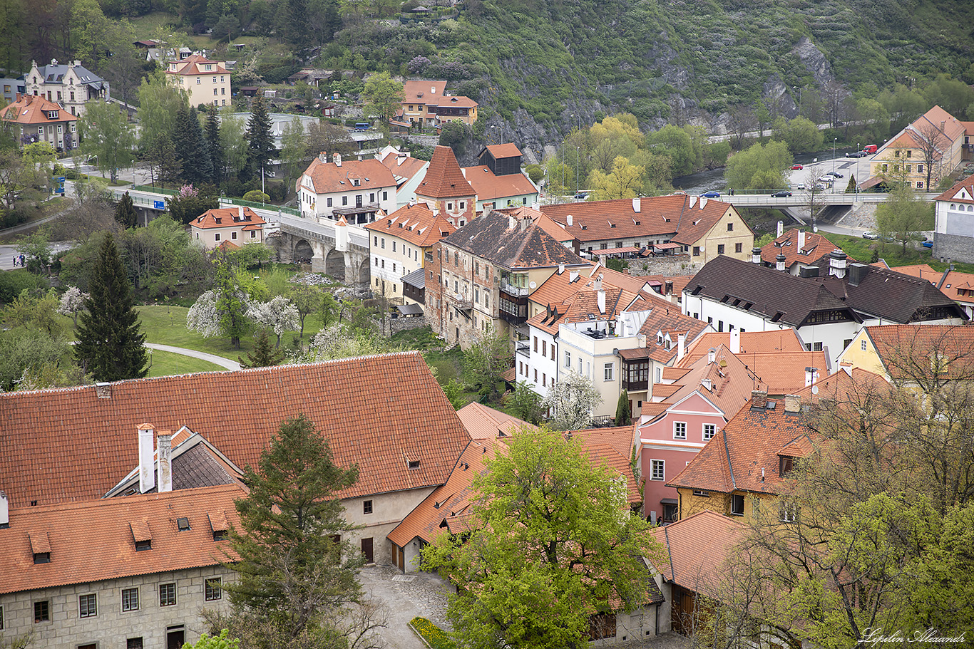 Башня замка Чески Крумлов (Zámecká věž Český Krumlov)