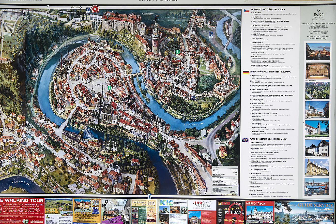 Чески-Крумлов - карта (Český Krumlov - map) - Чехия (Czech Republic)