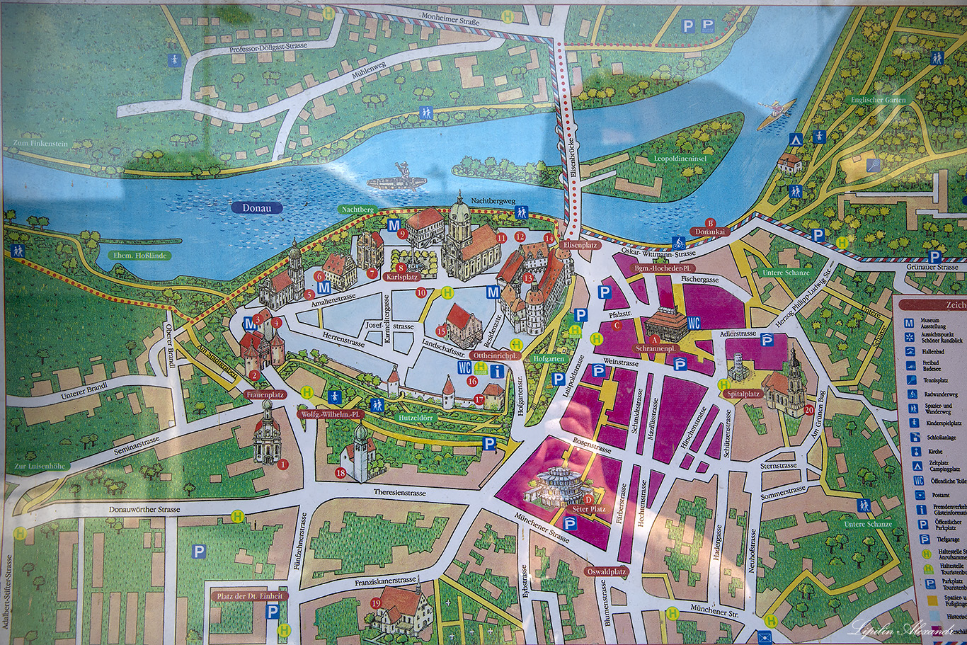 Нойбург-на-Дунае - карта (Neuburg an der Donau - map)