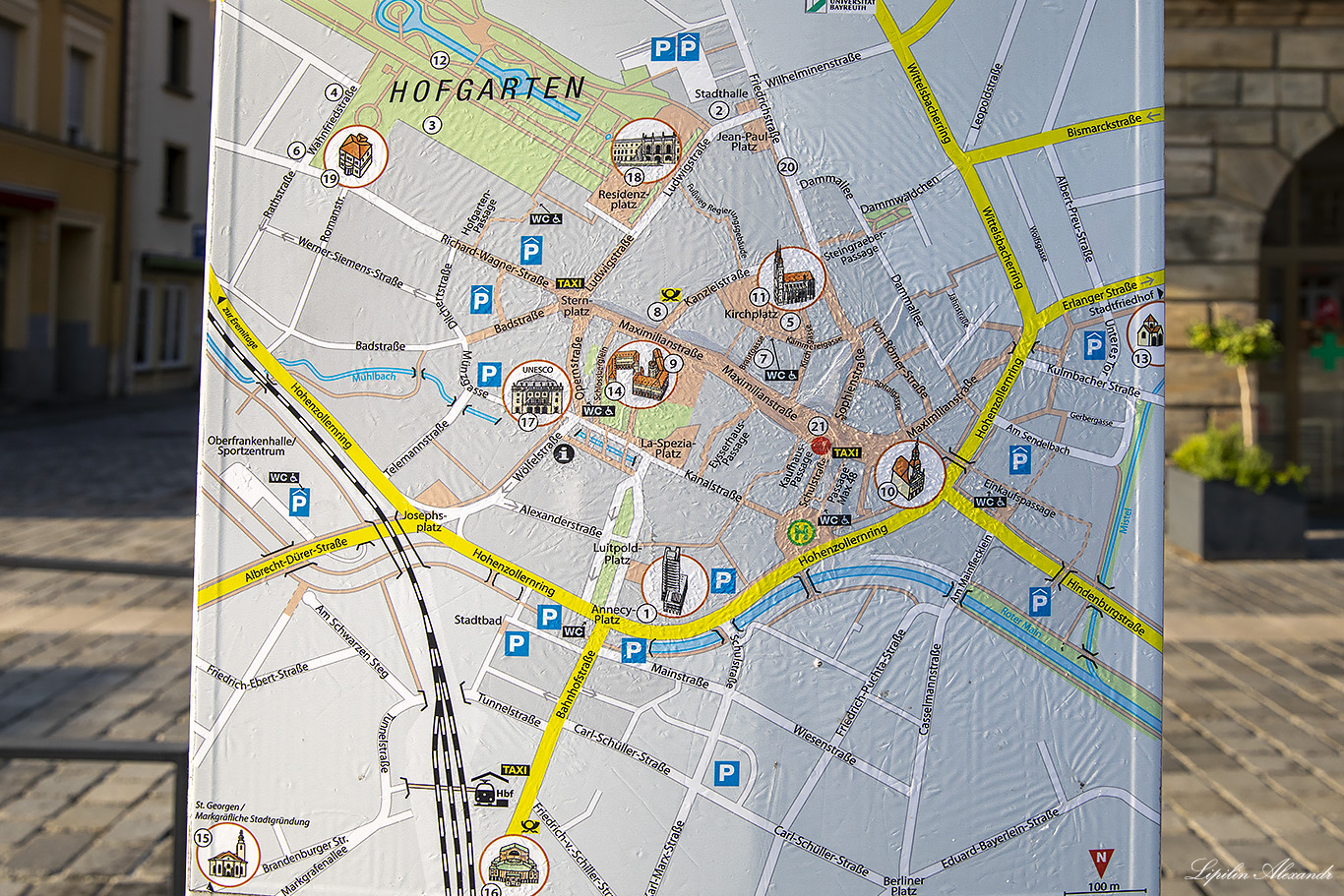Байройт- Туристическая карта (Bayreuth- map) - Германия (Deutschland)