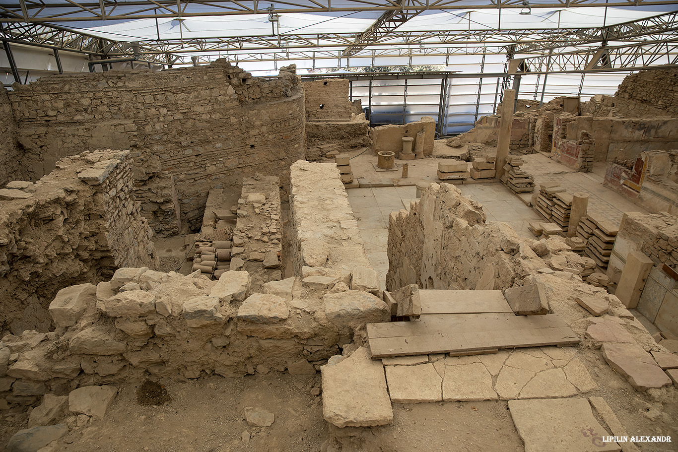 Руины древнего города Эфес (Efes Antik Kenti Ust Giriş) - Дом с террасами (Terrace Houses of Ephesus)