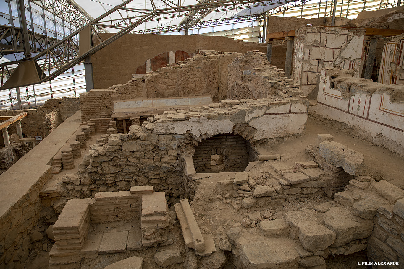 Руины древнего города Эфес (Efes Antik Kenti Ust Giriş) - Дом с террасами (Terrace Houses of Ephesus)